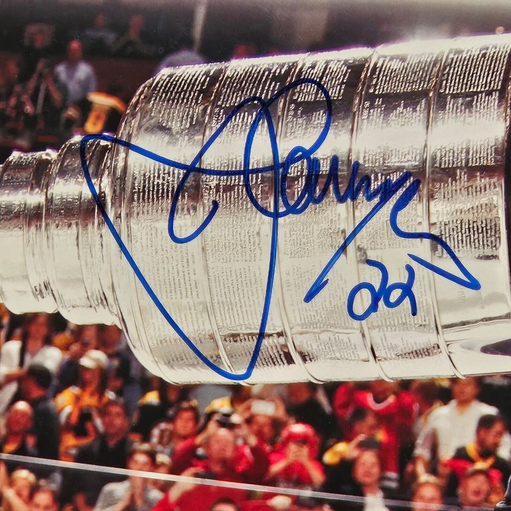 Jamal Mayers Chicago Blackhawks 2013 Stanley Cup Champion Signed 8x10 Photo Card - Picture 3 of 6